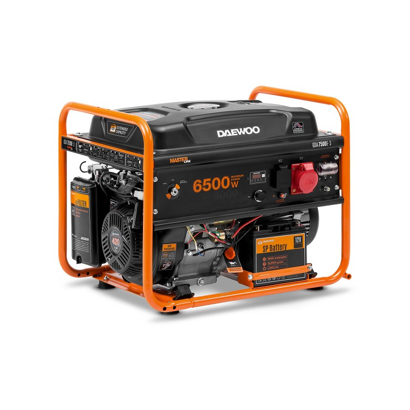 Бензиновый генератор Daewoo Power GDA 7500E-3