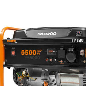 Бензиновый генератор Daewoo Power GDA 6500 панель управления