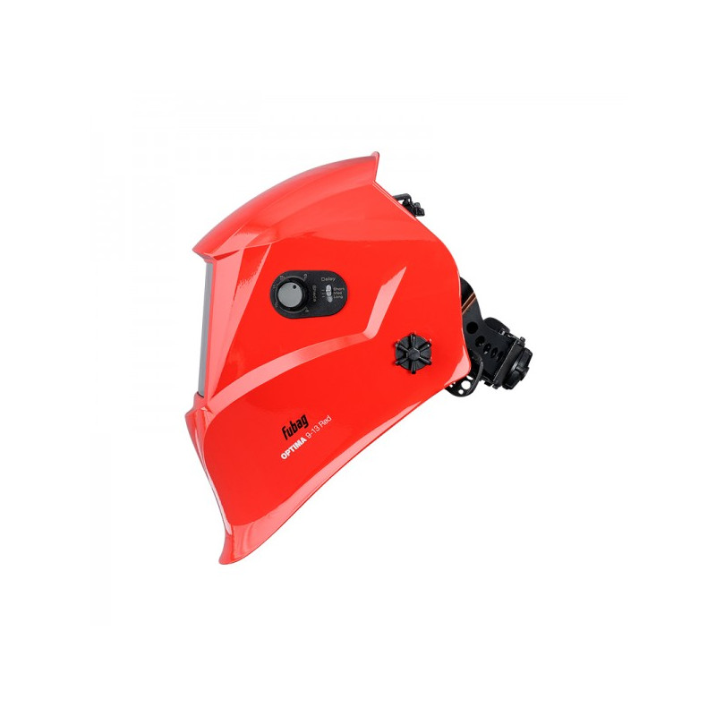 Сварочная маска Fubag Optima 9-13 красный сбоку