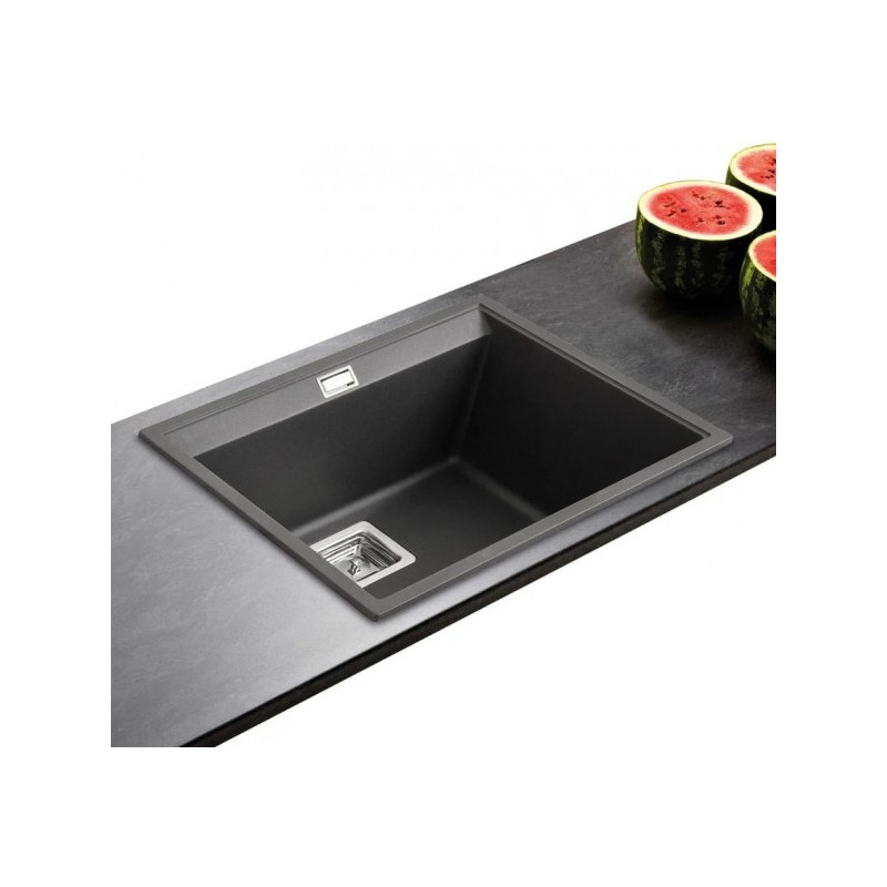 Кухонная мойка Aquasanita Delicia SQD 100 601 AW Black metallic - общий вид