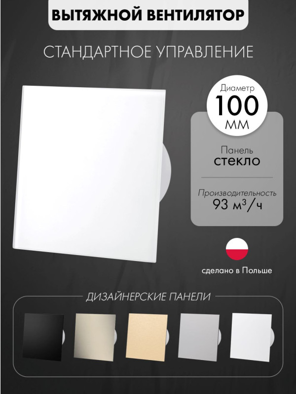 Вытяжной вентилятор airRoxy dRim 100S-C171