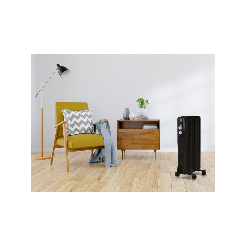 Масляный радиатор Ballu BOH/CL-07BRN в интерьере