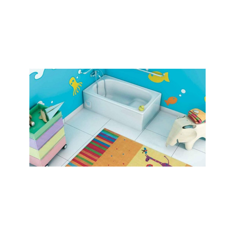 Ванна стальная BLB Europa Mini 105x70 (c сиденьем) в интерьере