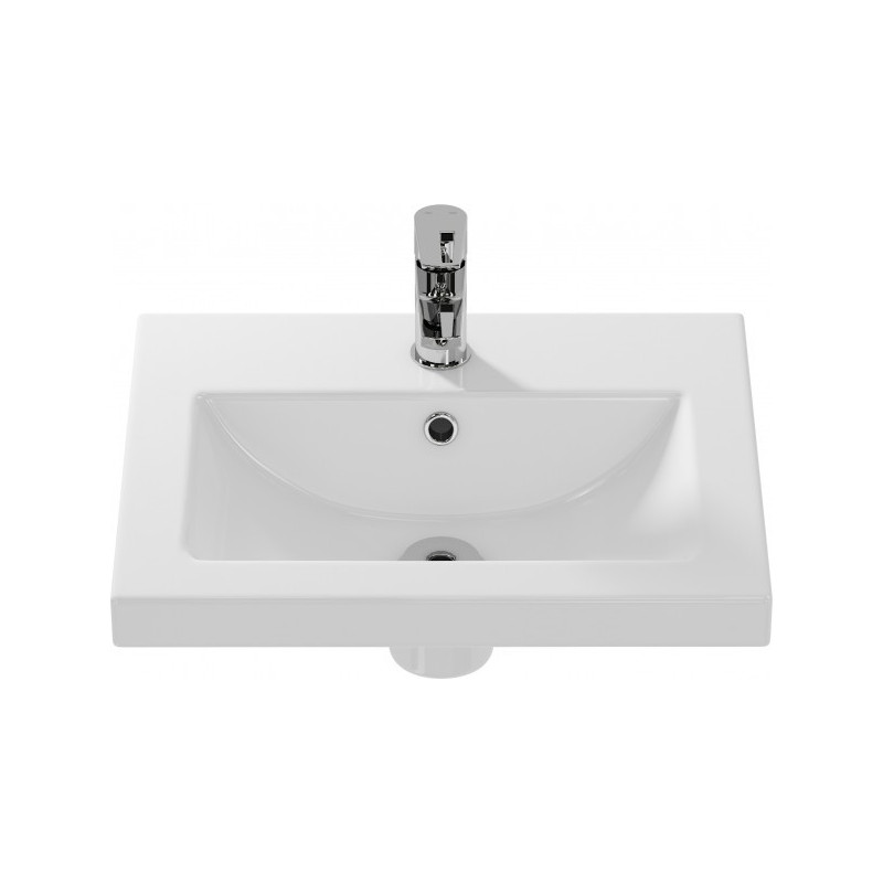 Фото спереди умывальника Cersanit Como 50