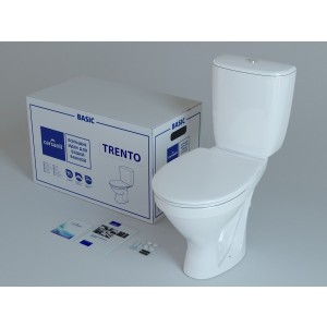 Унитаз напольный Cersanit Trento KO-TR011-3/6-PL (с пневмокрышкой)