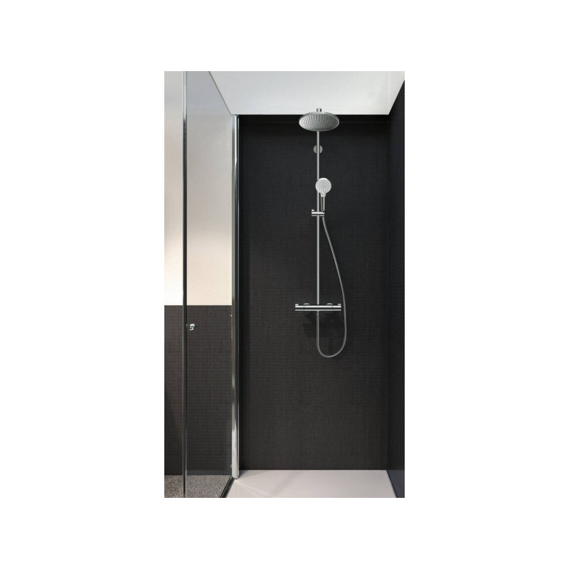 Душевая система Hansgrohe Crometta S Showerpipe 240 1jet 27267000 в интерьере