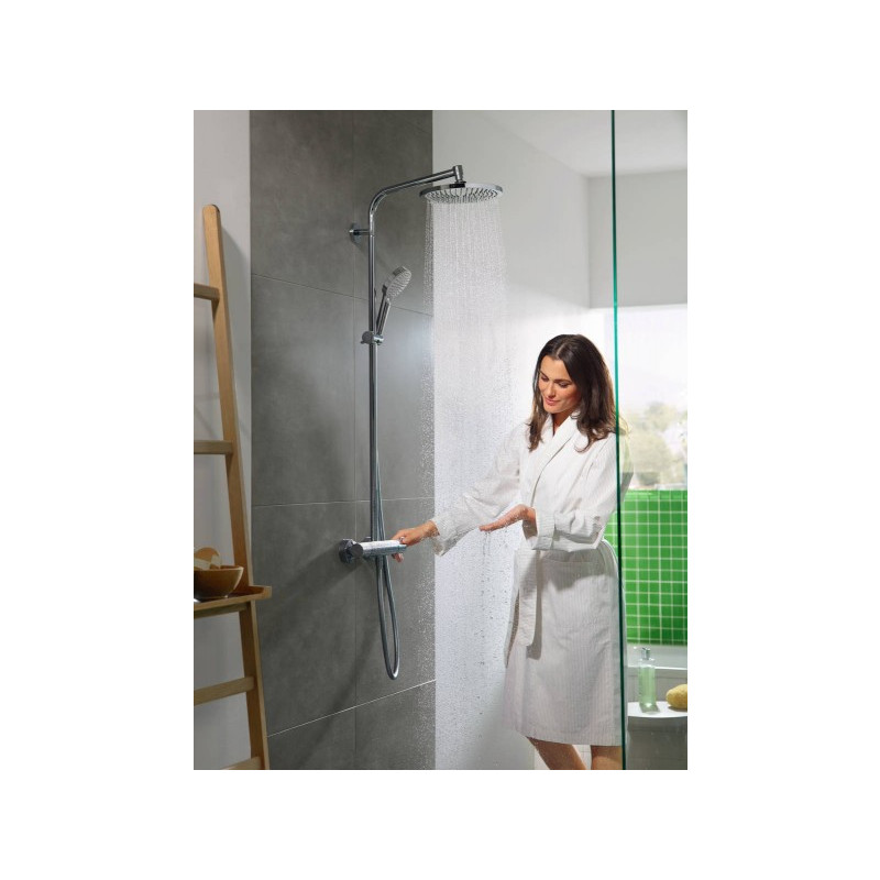Вверхнего душ Rain в системе Hansgrohe Crometta S Showerpipe 240 1jet 27267000