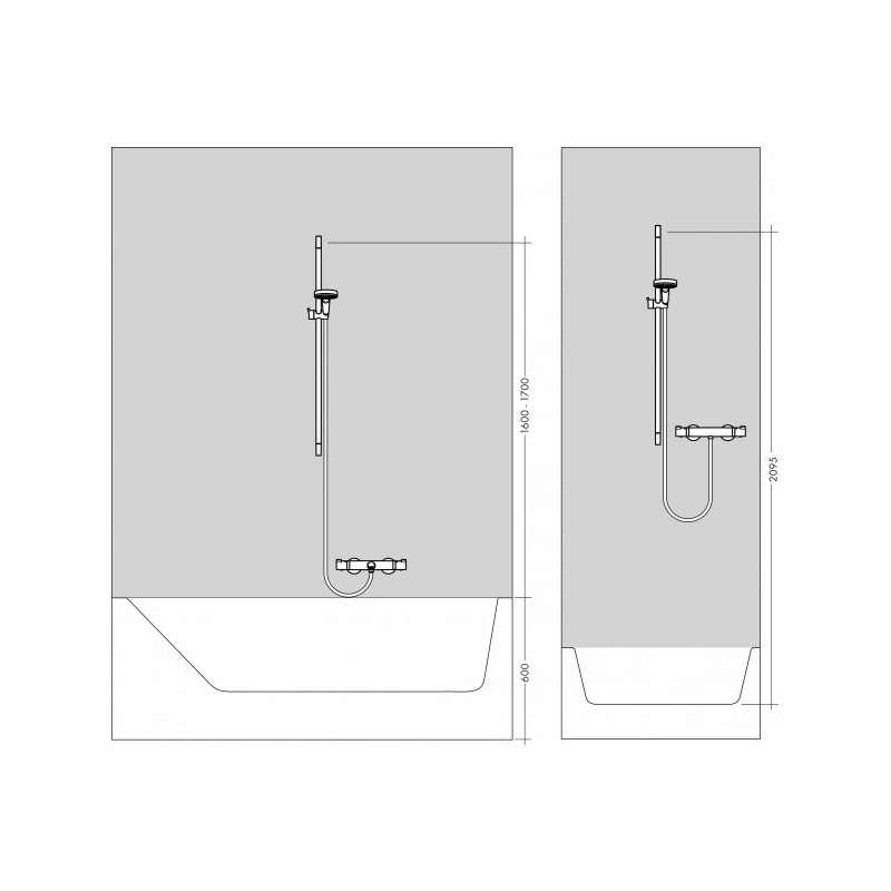 Примеры установки душевой системы Hansgrohe Crometta Vario 26532400