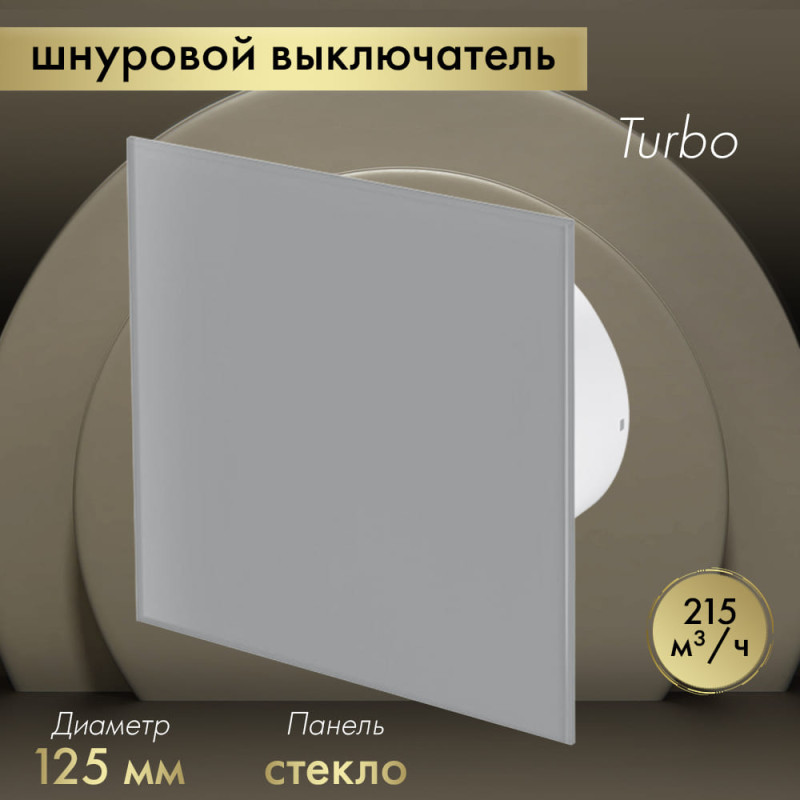 Вытяжной вентилятор Awenta System+ Turbo 125W / KWT125W-PTGG125M