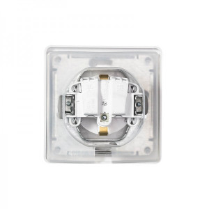 Розетка Schneider Electric Glossa GSL000648 перламутр вид сзади