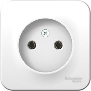 Розетка Schneider Electric Blanca BLNRA000111 белый вид спереди