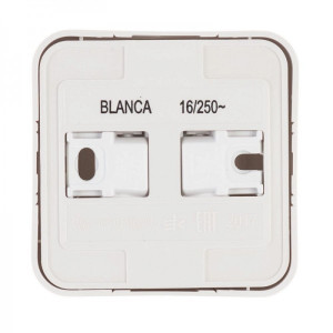 Розетка Schneider Electric Blanca BLNRA000111 белый вид сзади