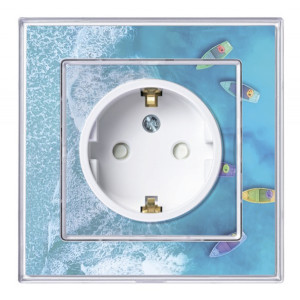 Розетка Schneider Electric Atlas Design Art ATN200145 белый в интерьере