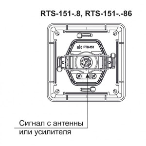 Розетка Schneider Electric W59 RTS-151-2-86 слоновая кость схема