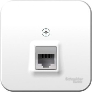 Розетка Schneider Electric Blanca BLNIA045001 белый вид спереди