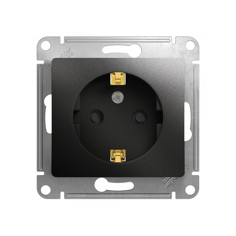 Розетка Schneider Electric Glossa GSL000745 антрацит