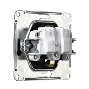 Розетка Schneider Electric Glossa GSL000745 антрацит вид сзади