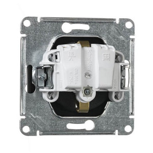 Розетка Schneider Electric Glossa GSL000743 антрацит вид сзади