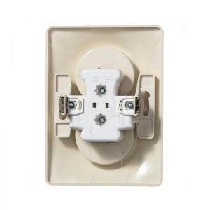 Розетка Schneider Electric Glossa GSL000420 титан вид сзади