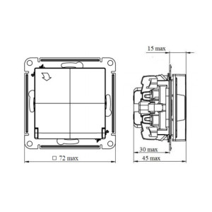 Розетка Schneider Electric Atlas Design ATN000646 мокко схема