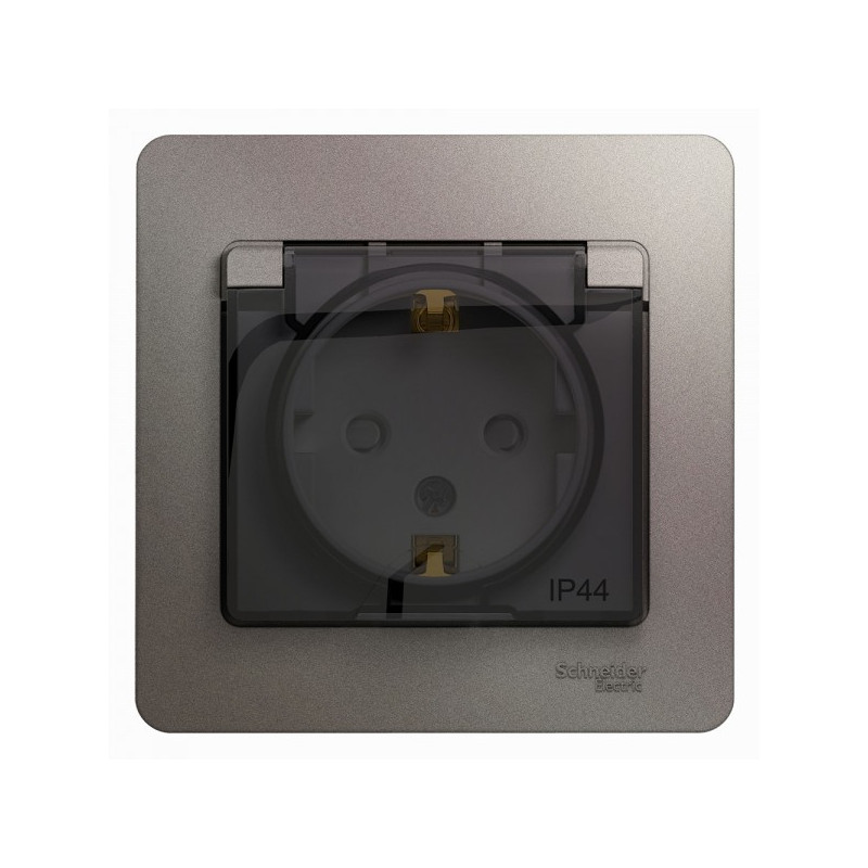 Розетка Schneider Electric Glossa GSL001248 платина