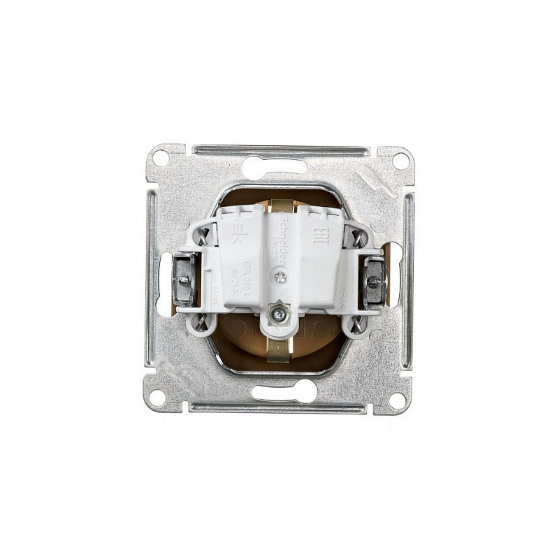 Розетка Schneider Electric Glossa GSL000543 дуб вид сзади
