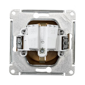 Розетка Schneider Electric Glossa GSL000543 дуб вид сзади