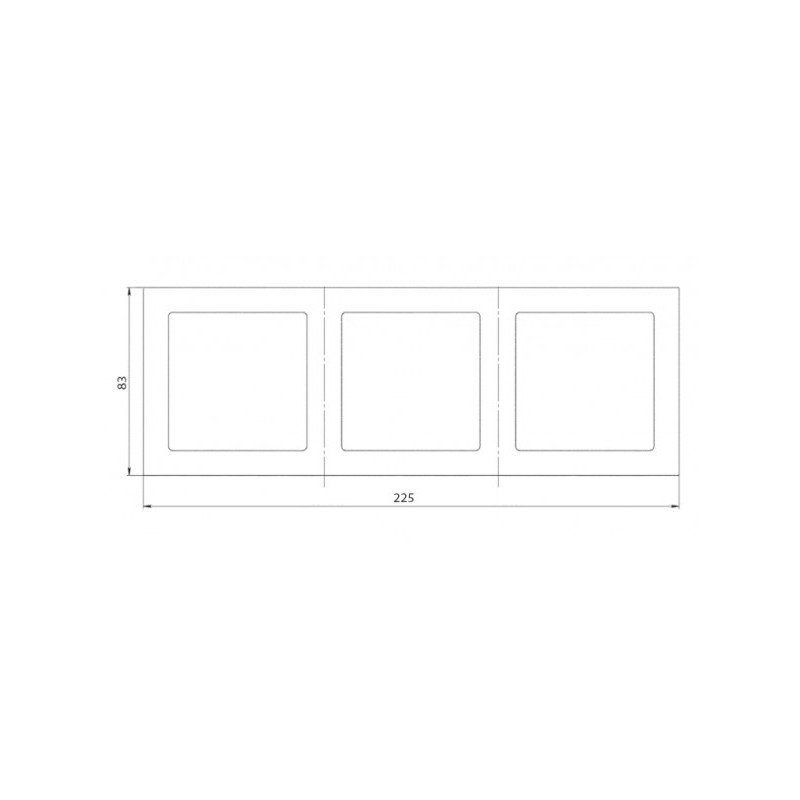 Рамка Schneider Electric Glossa GSL000203 бежевый схема
