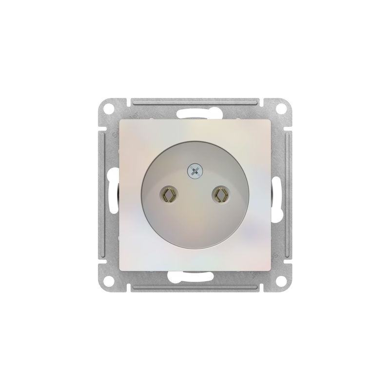 Розетка Schneider Electric Atlas Design ATN000441 жемчуг вид спереди