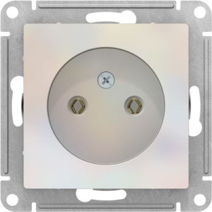 Розетка Schneider Electric Atlas Design ATN000441 жемчуг вид спереди