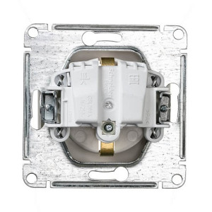 Розетка Schneider Electric Glossa GSL000643 перламутр вид сзади