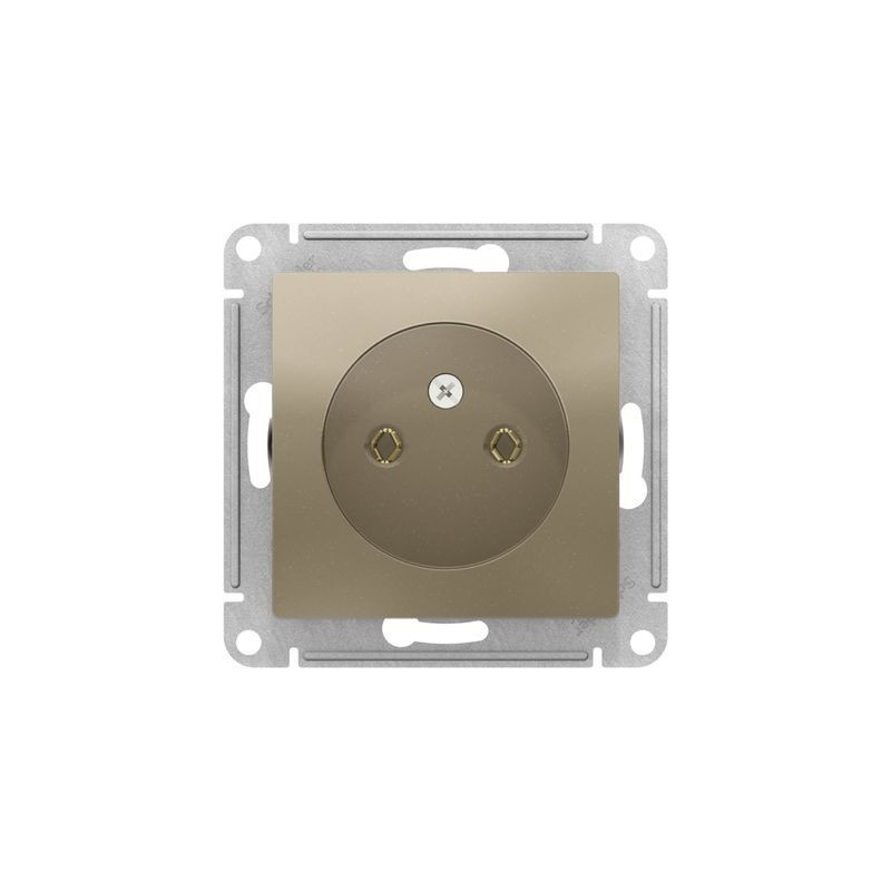 Розетка Schneider Electric Atlas Design ATN000541 шампань вид спереди