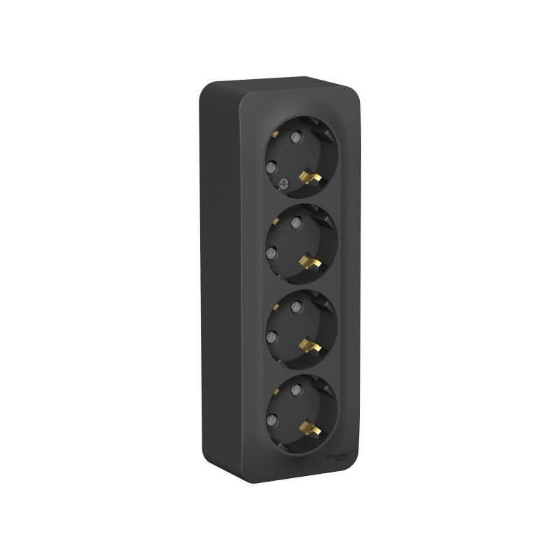 Розетка Schneider Electric Blanca BLNRA011416 антрацит