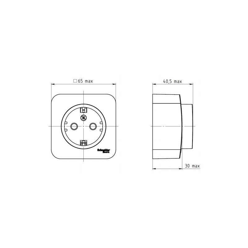 Розетка Schneider Electric Blanca BLNRA110112 молочный схема
