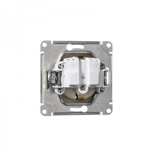 Розетка Schneider Electric Glossa GSL000245 бежевый вид сзади