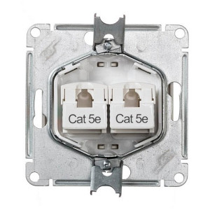 Розетка Schneider Electric Glossa GSL000685KK перламутр вид сзади