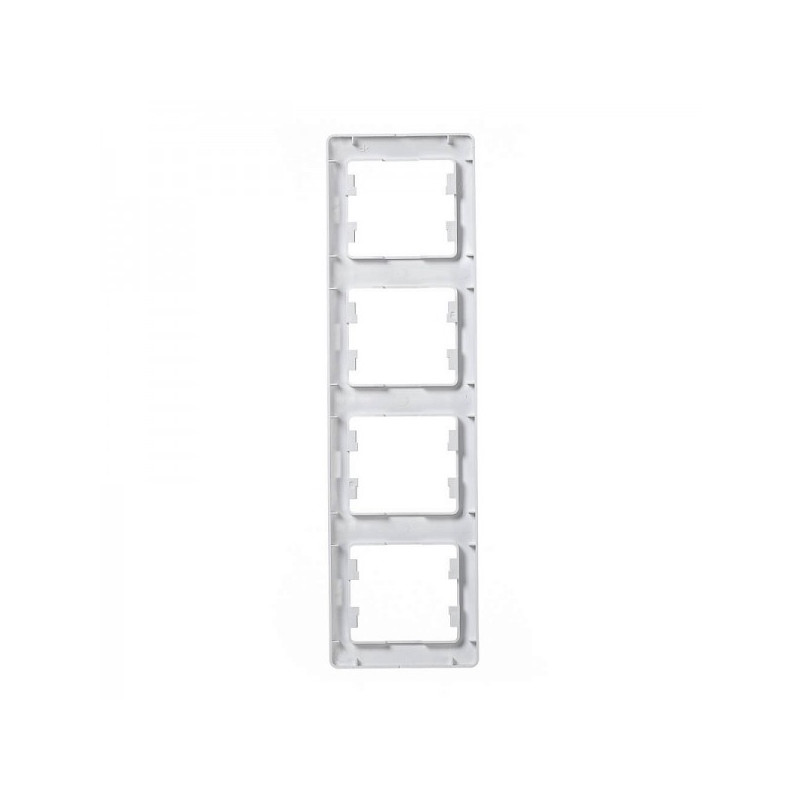 Рамка Schneider Electric Glossa GSL000108 белый вид сзади