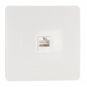 Розетка Schneider Electric Blanca BLNIS045001 белый вид спереди