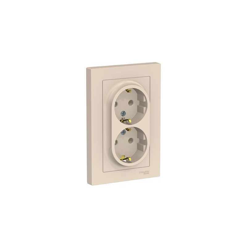 Розетка Schneider Electric Atlas Design ATN000224 бежевый