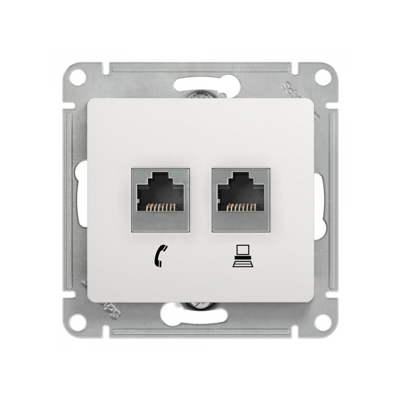 Розетка Schneider Electric Glossa GSL000185 белый