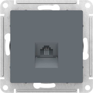 Розетка Schneider Electric Atlas Design ATN000781 грифель вид спереди