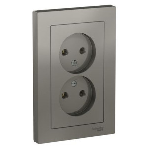 Розетка Schneider Electric AtlasDesign ATN000920 сталь