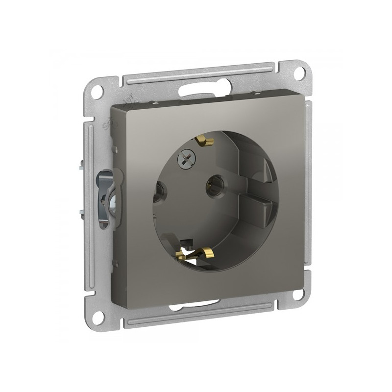 Розетка Schneider Electric Atlas Design ATN000943 сталь