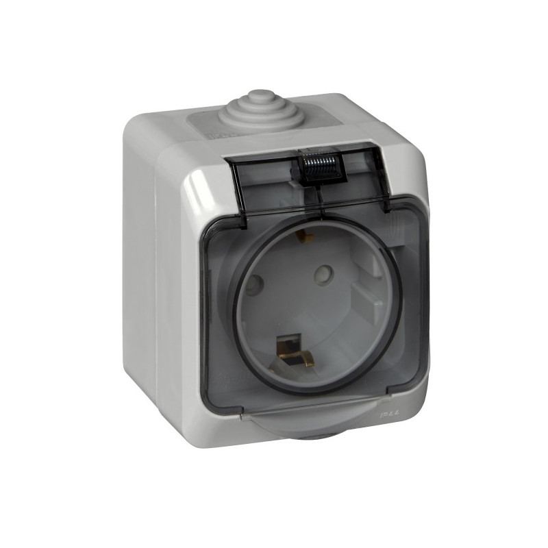 Розетка Schneider Electric Etud PA16-044C серый