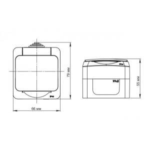 Розетка Schneider Electric Etud PA16-044C серый схема