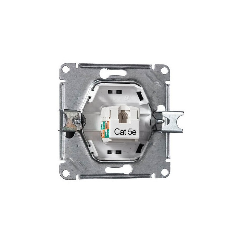 Розетка Schneider Electric Glossa GSL000781K антрацит вид сзади