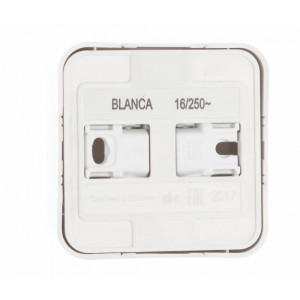 Розетка Schneider Electric Blanca BLNRA010111 белый вид сзади