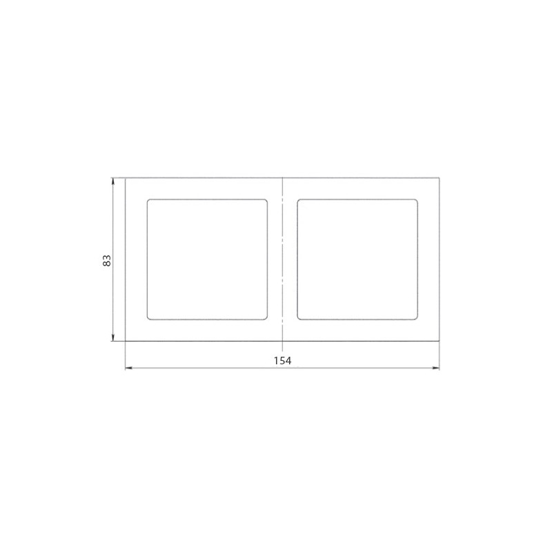 Рамка Schneider Electric Glossa GSL000302 алюминий схема