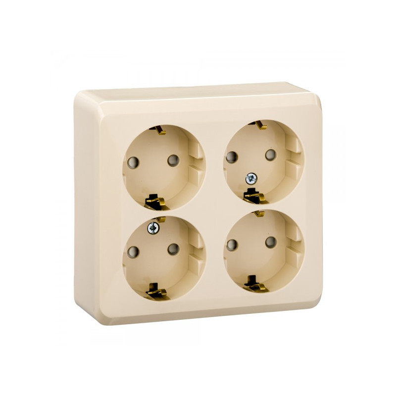 Розетка Schneider Electric Etud PA16-208K кремовый