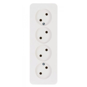 Розетка Schneider Electric Blanca BLNRA000411 белый вид спереди